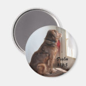 Psalm 130:5 Dog Raammagneet Magneet (Voorkant / Achterkant)