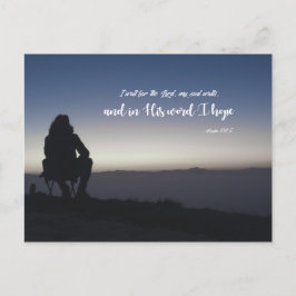 Psalm 130:5 - Ik wacht op de Heer Briefkaart