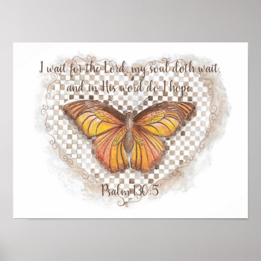 Psalm 130:5 poster (Voorkant)