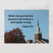 Psalm 133:1 Behold, hoe goed en aangenaam Briefkaart (Voorkant)