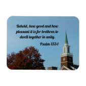 Psalm 133:1 Behold, hoe goed en aangenaam Magneet (Horizontaal)