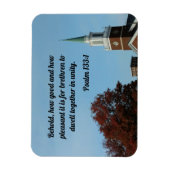 Psalm 133:1 Behold, hoe goed en aangenaam Magneet (Verticaal)