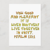 psalm 133:1 briefkaart (Voorkant)