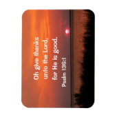 Psalm 136:1 Oh, geef bedankt aan de Heer Magneet (Verticaal)