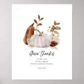 Psalm 136:1 Schriftposter – Dank de Heer Poster (Voorkant)