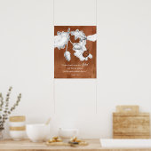 Psalm 136 Schriftuur Geef Dank Eikels Eikenboom Poster (Keuken)