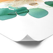 Psalm 136 Zijn liefde blijft eeuwig bloemenwit Poster (Hoek)