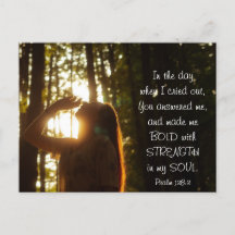 Psalm 138:3 Je antwoordde me en maakte me BOLD