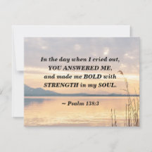 Psalm 138:3 Je maakte me Vetzondenset over Lake Fl