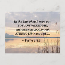Psalm 138:3 Je maakte me Vetzondst over het meer