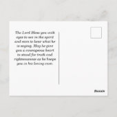 Psalm 138:3 Je maakte me Vetzondst over het meer Briefkaart (Achterkant)