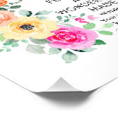 Psalm 139:13-14 Heerlijk gemaakt Bloemen Christeli Foto Afdruk (Hoek)