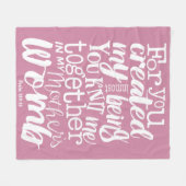 Psalm 139:13 Voor jou creëerde ik mijn meest inten Fleece Deken (Voorkant (Horizontaal))