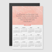 Psalm 139:14 2027 Roze Kalender Magneet (Voorkant / Achterkant)