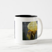 Psalm 139:14 Gele Zebra Iris Tweekleurige Koffiemok (Voorkant rechts)