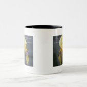 Psalm 139:14 Gele Zebra Iris Tweekleurige Koffiemok (Center)