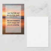 Psalm 139:14 Ik ben bang en wonderbaarlijk gemaakt Informatiekaartje (Voorkant / Achterkant)