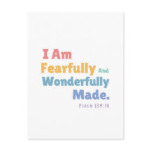 Psalm 139:14 Kinder bijbelvers Christelijke kinder