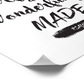 Psalm 139 14 Poster afdrukken (Hoek)