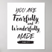 Psalm 139 14 Poster afdrukken (Voorkant)