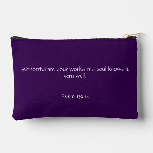 Psalm 139:14 Purple/Lavender Etui (Achterkant)