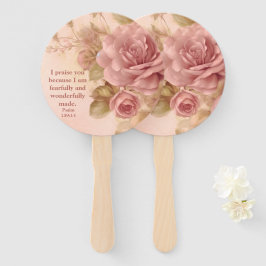 Psalm 139:14 Rose Handwaaier