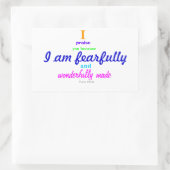 Psalm 139:14 (Sticker) Rechthoekige Sticker (Tas)