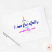 Psalm 139:14 (Sticker) Rechthoekige Sticker (Envelop)