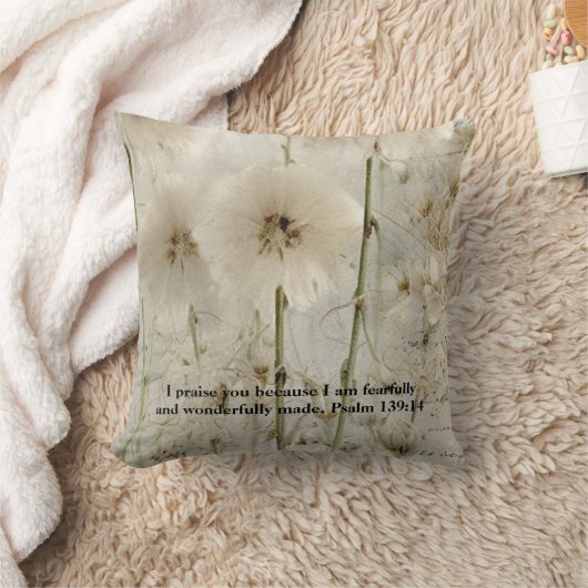 Psalm 139: 14 Throw Pillow Kussen (Deken)