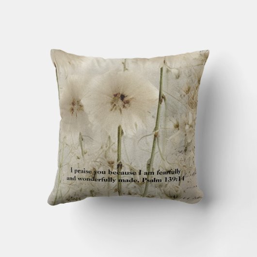 Psalm 139: 14 Throw Pillow Kussen (Achterkant)