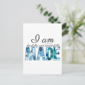 Psalm 139:14: Vrezend en wonderlijk gemaakt Briefkaart (Staand voorkant)