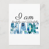 Psalm 139:14: Vrezend en wonderlijk gemaakt Briefkaart (Voorkant)