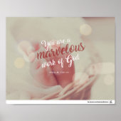 Psalm 139:14 - You are marvelous work of God Poster (Voorkant)
