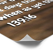 Psalm 139:16 poster (Hoek)