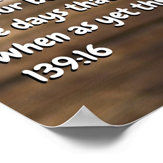 Psalm 139:16 poster (Hoek)