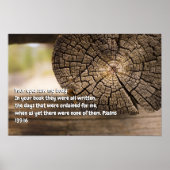 Psalm 139:16 poster (Voorkant)