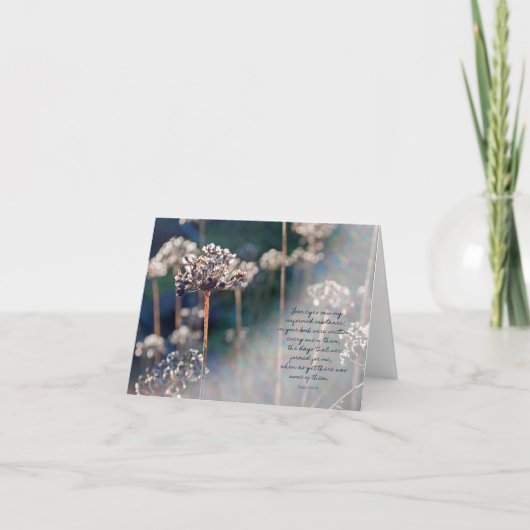 Psalm 139:16 Sunbeam Aanmoediging Kaart Blank (Voorkant)