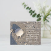 Psalm 139: 17-18, Schelp versie Briefkaart (Staand voorkant)