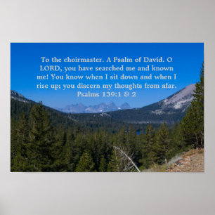 Psalm 139:1&2 poster