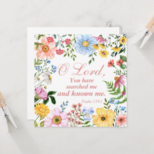 Psalm 139:1 Bloemen Bijbel Schrift Christelijk