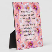 Psalm 139:23-24 Plaque Fotoplaat (Zijkant)