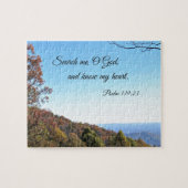 Psalm 139:23 Zoek me, O God.. Legpuzzel (Horizontaal)