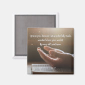 Psalm 139 2x2 magneet (Voorkant / Achterkant)