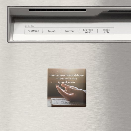 Psalm 139 2x2 magneet (Insitu (Vaatwasser))