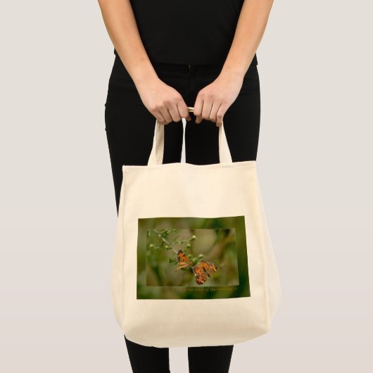 Psalm 139:9-10 Als ik 's ochtends opsta. Tote Bag (Voorkant (product))