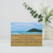 Psalm 139: 9-10 BEAUTIFUELE BIBLIOTHEEK Briefkaart (Staand voorkant)