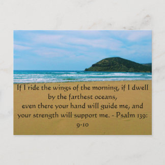 Psalm 139: 9-10 BEAUTIFUELE BIBLIOTHEEK Briefkaart