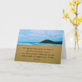 Psalm 139: 9-10 BEAUTIFUELE BIBLIOTHEEK Kaart (Gele Bloem)