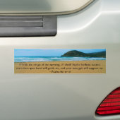 psalm 139: 9-10 BIBLIOTHEELBARE CONTACT Bumpersticker (Op auto)
