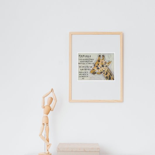 Psalm 139 Bijbelprijsopgave Giraffe Poster